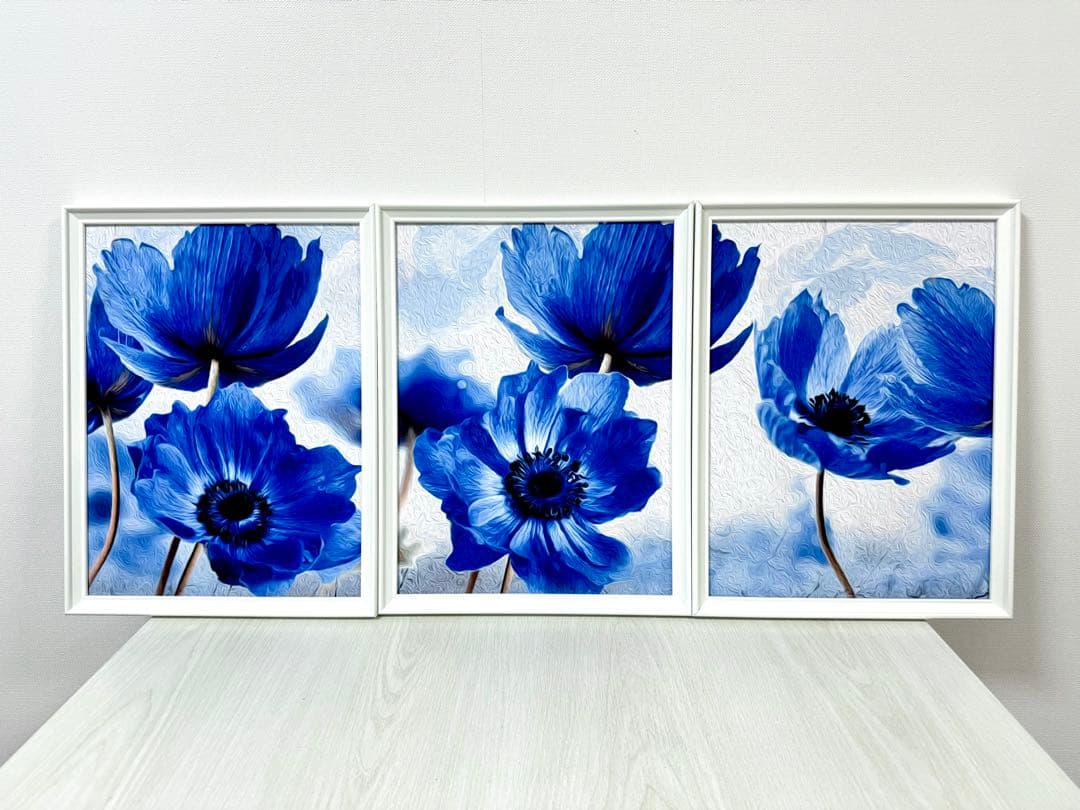 No.227フレーム付きキャンバスアート インテリア 花の絵画 アート