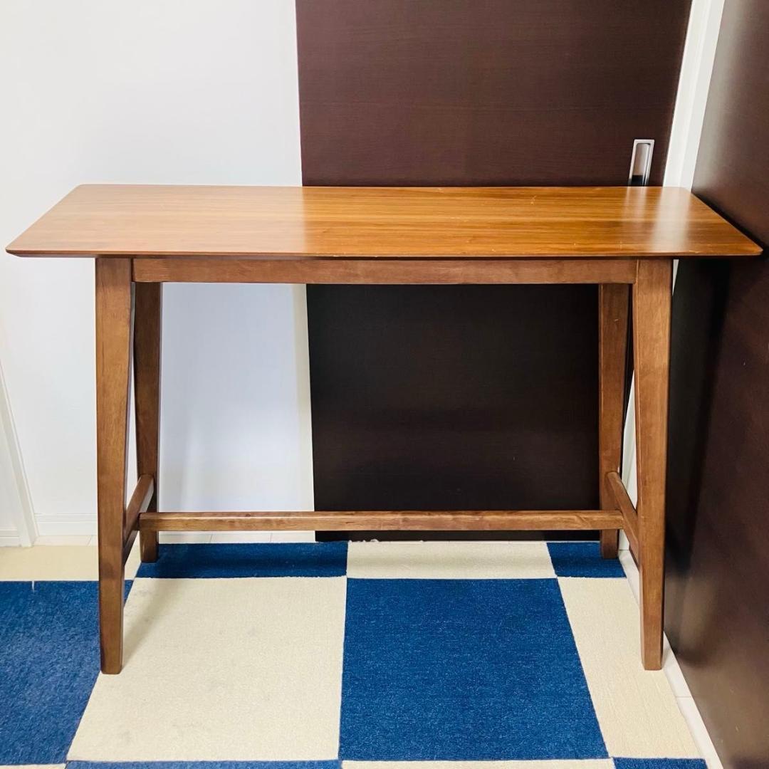 ニトリ カウンターテーブル フィルン ミドルブラウン 木製 NITORI