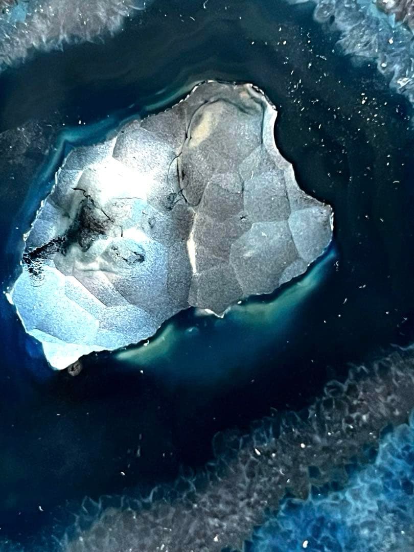 天然石 瑪瑙 ブルー メノウ 観賞石