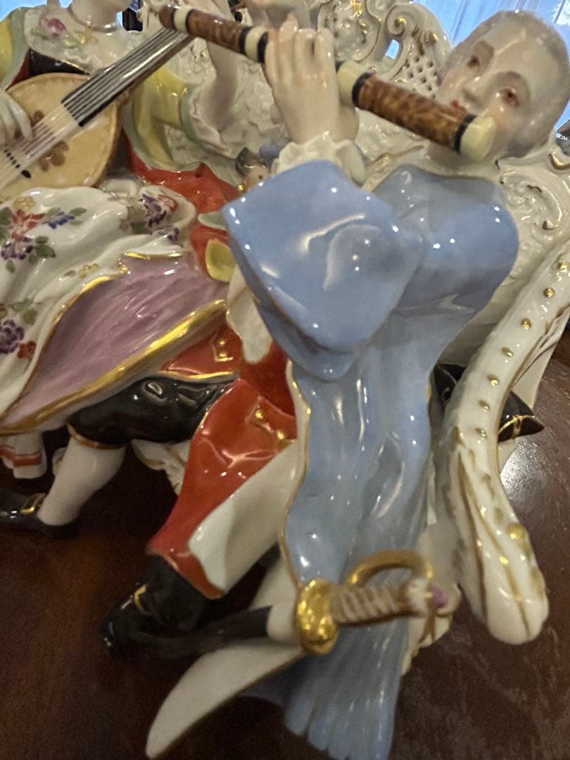 美品★Meissen (ソファーの二人)ケンドラー　マイセン　フィギュリン　人形