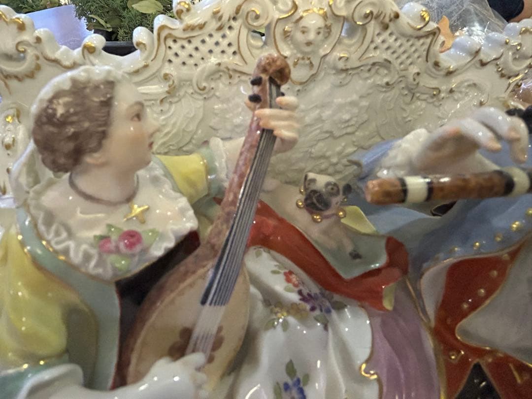 美品★Meissen (ソファーの二人)ケンドラー　マイセン　フィギュリン　人形