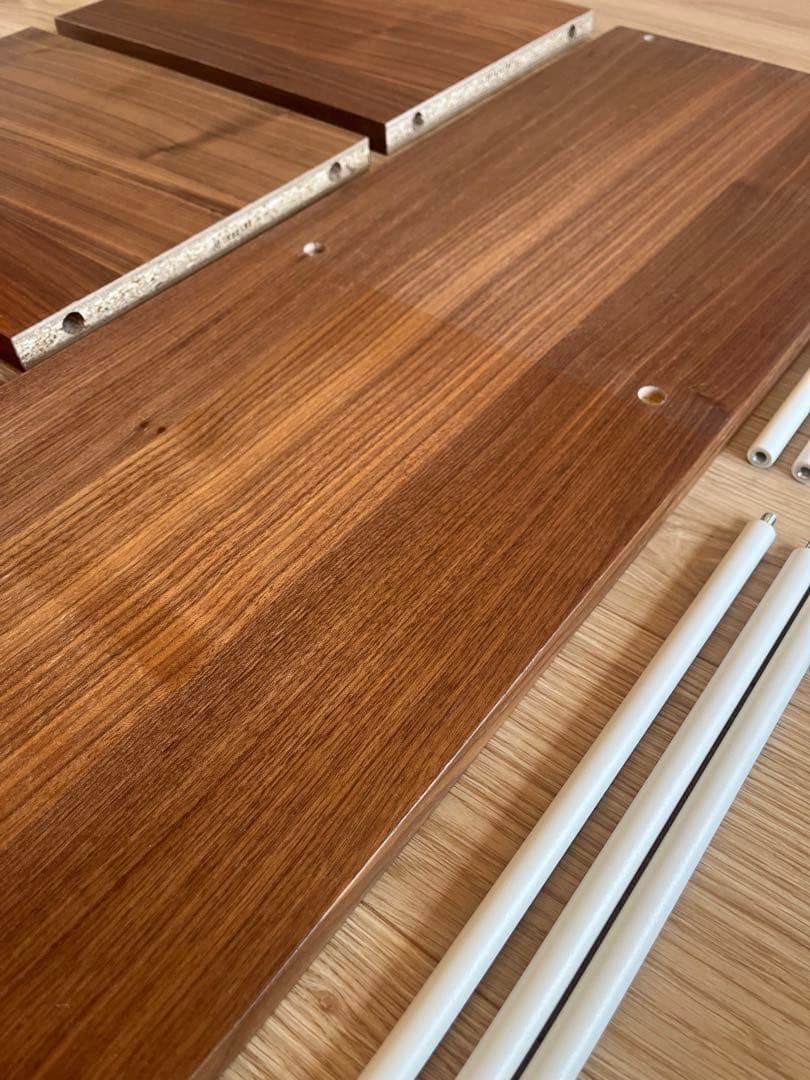 無印良品 スタッキングシェルフ・追加２段・ウォールナット材①