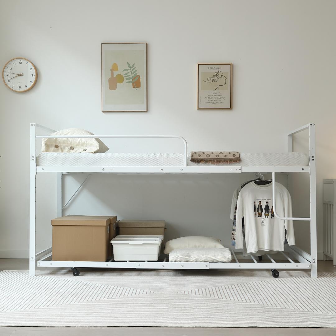 数量限定！【高さ110cm】ロフトベッド 高いベッド 親子ベッド　WHITE