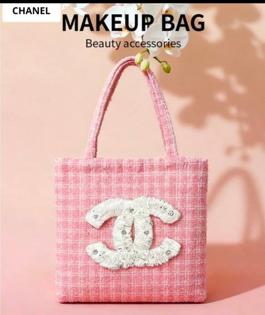 CHANEL メイクアップバッグ ピンクノベルティ海外VIP限定品 - メルカリ