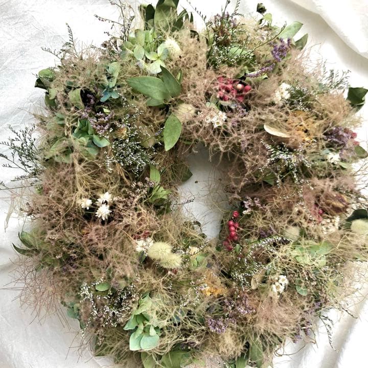 ナチュラルリース　スモークツリー