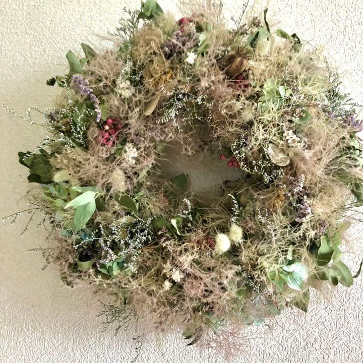 ナチュラルリース　スモークツリー