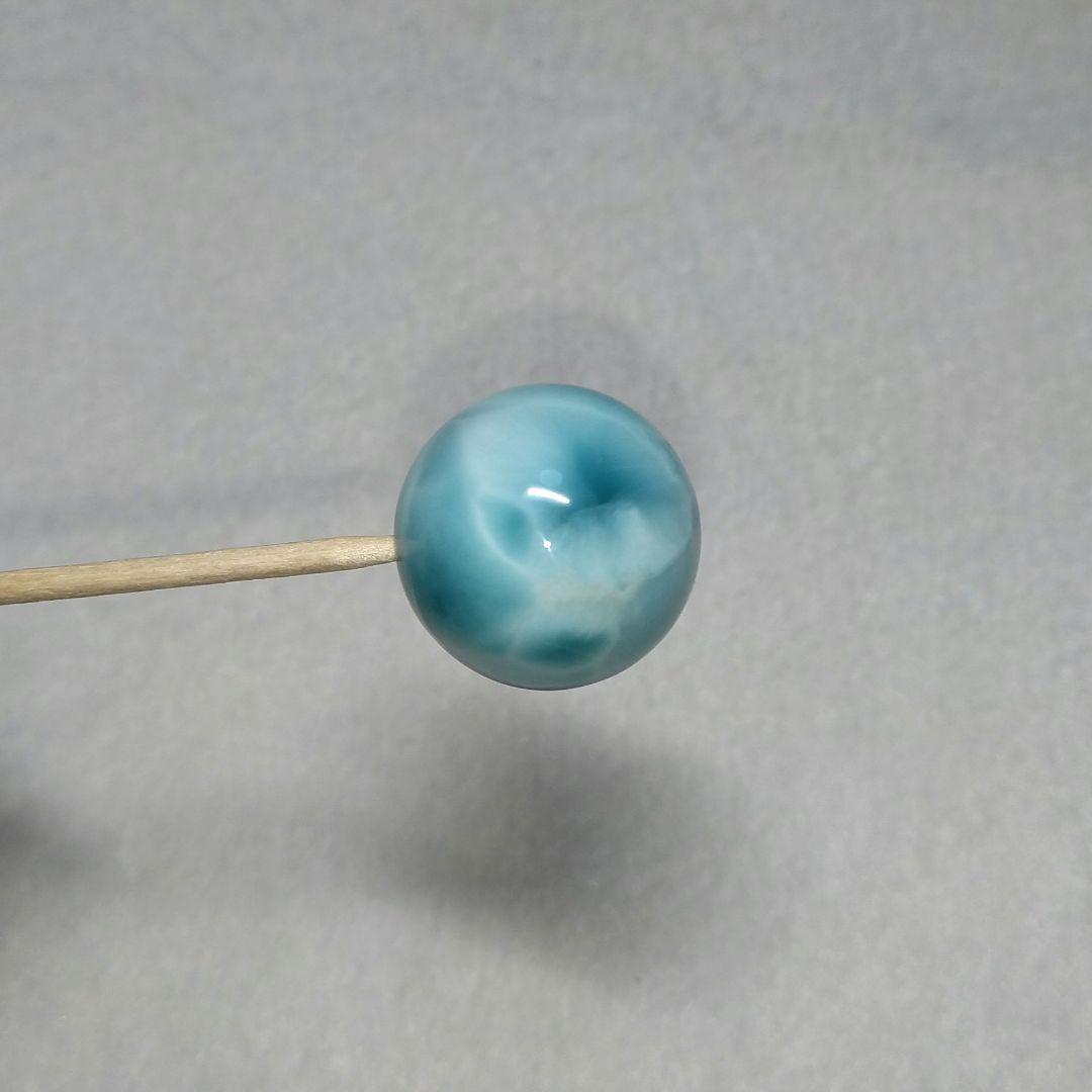 【超希少】絶品ラリマー《全面模様》　約２０㎜　粒売り　美品　ブルーペクトライト