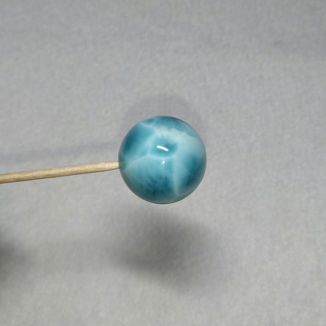 【超希少】絶品ラリマー《全面模様》　約２０㎜　粒売り　美品　ブルーペクトライト