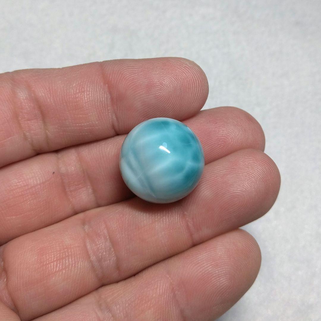 【超希少】絶品ラリマー《全面模様》　約２０㎜　粒売り　美品　ブルーペクトライト