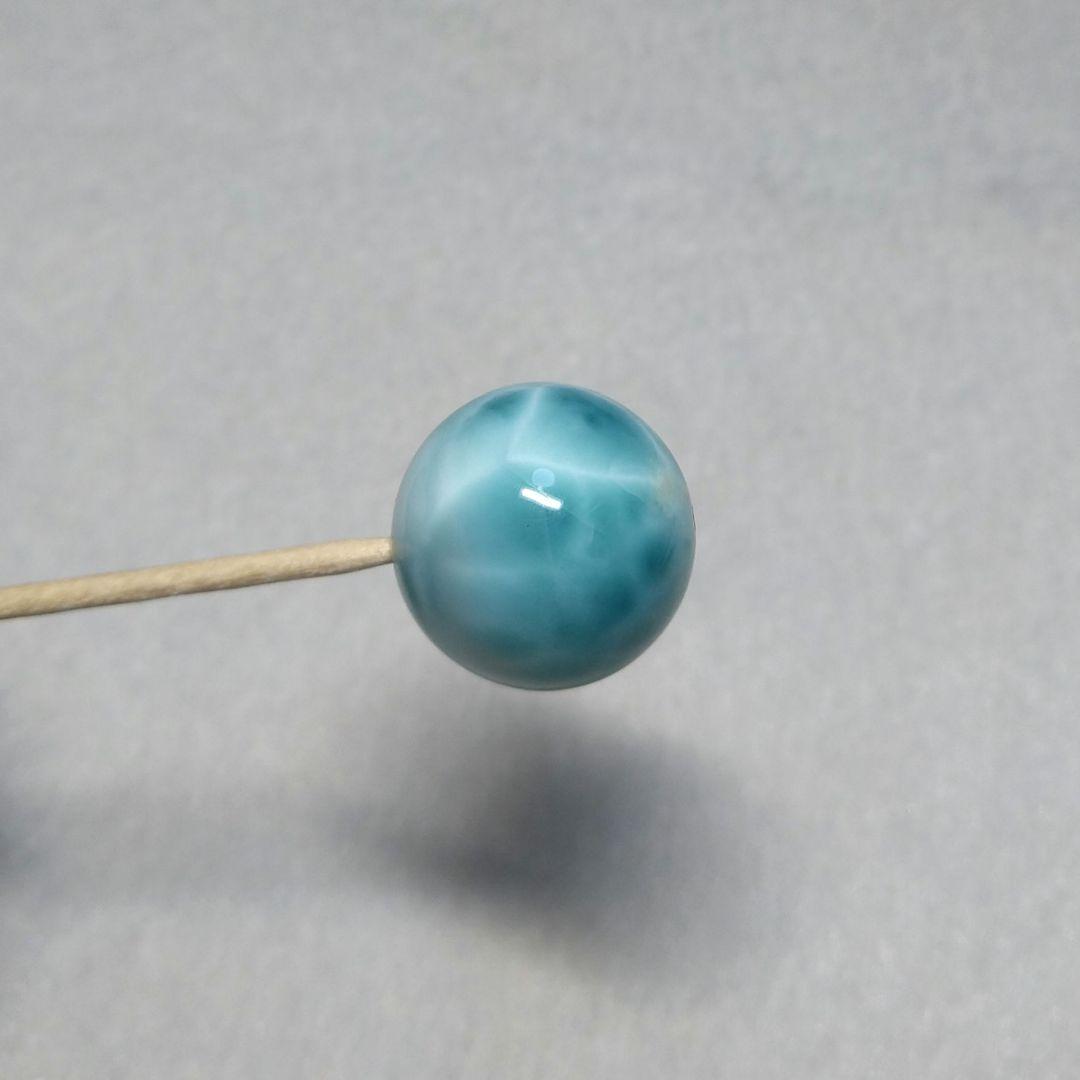 【超希少】絶品ラリマー《全面模様》　約２０㎜　粒売り　美品　ブルーペクトライト