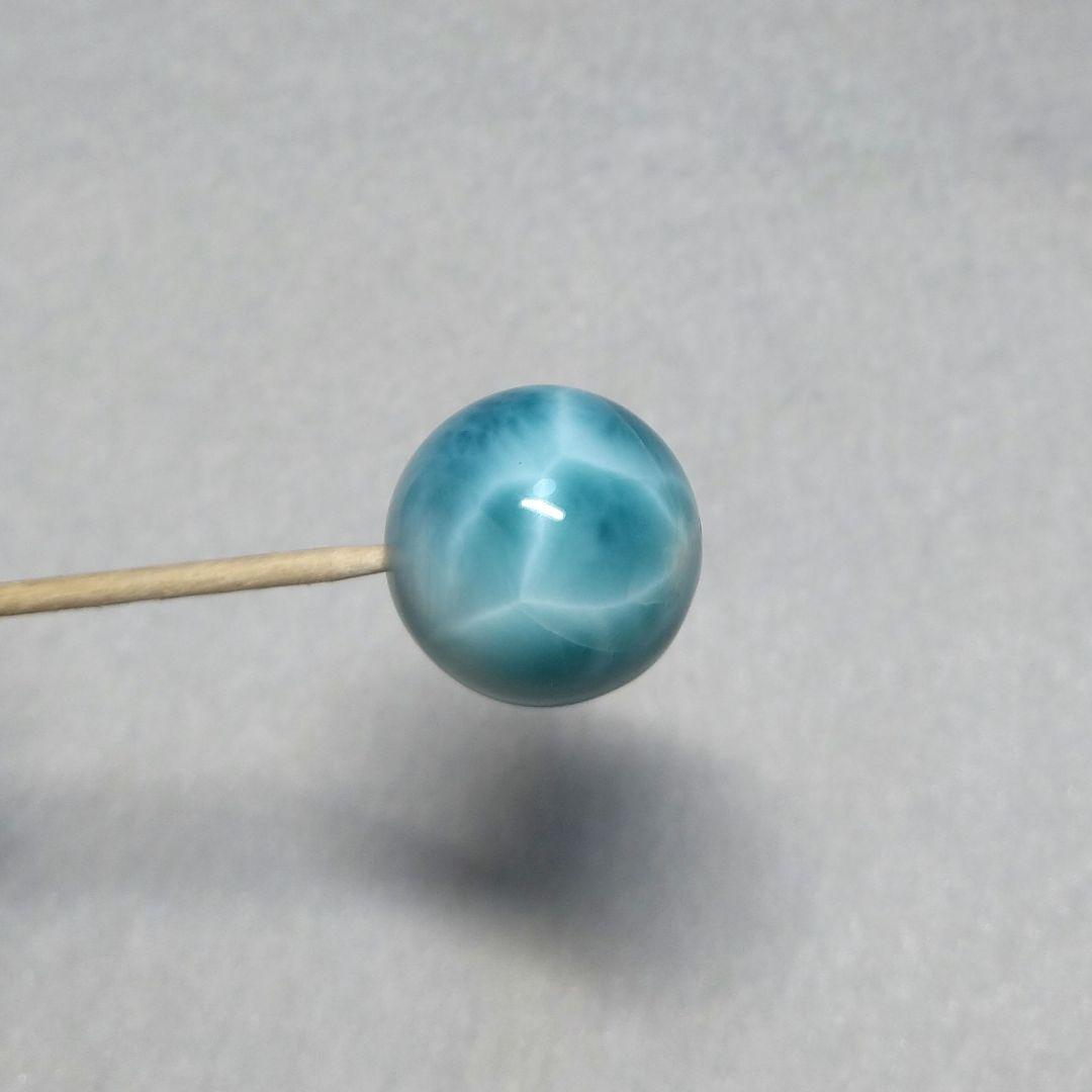 【超希少】絶品ラリマー《全面模様》　約２０㎜　粒売り　美品　ブルーペクトライト