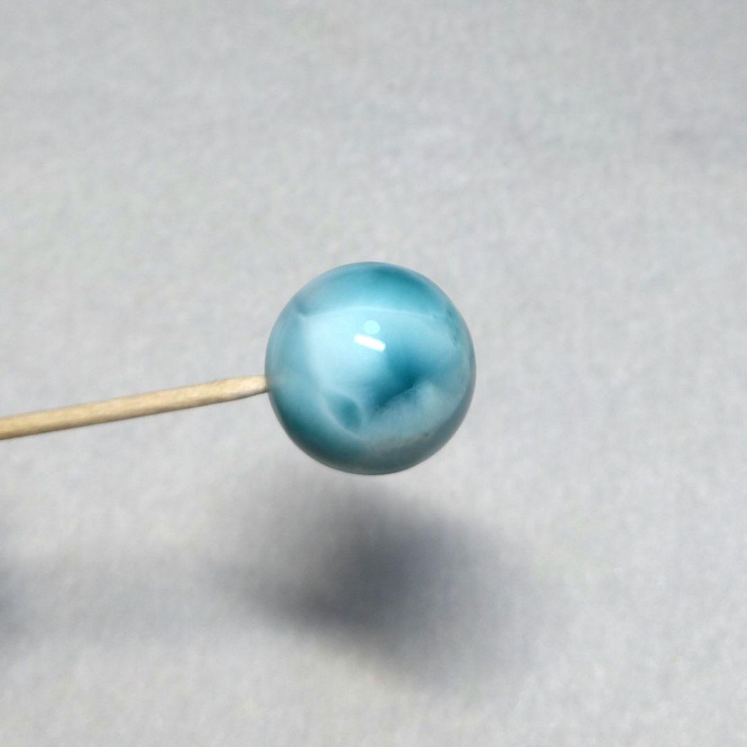 【超希少】絶品ラリマー《全面模様》　約２０㎜　粒売り　美品　ブルーペクトライト