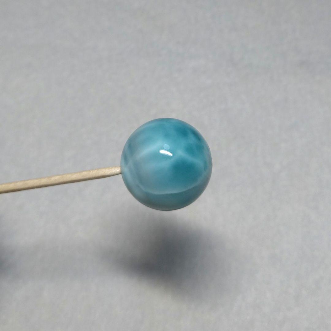 【超希少】絶品ラリマー《全面模様》　約２０㎜　粒売り　美品　ブルーペクトライト