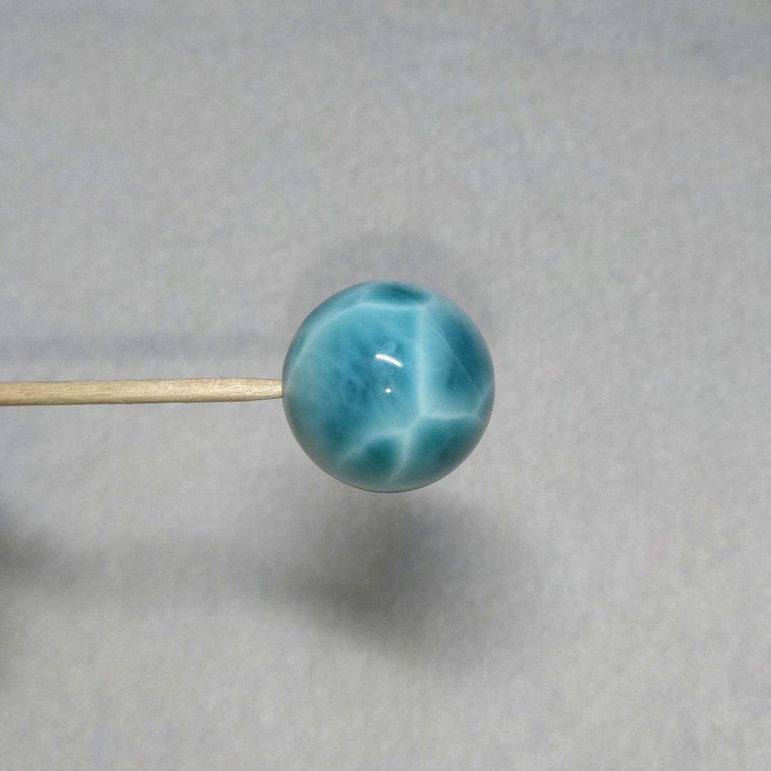 【超希少】絶品ラリマー《全面模様》　約２０㎜　粒売り　美品　ブルーペクトライト