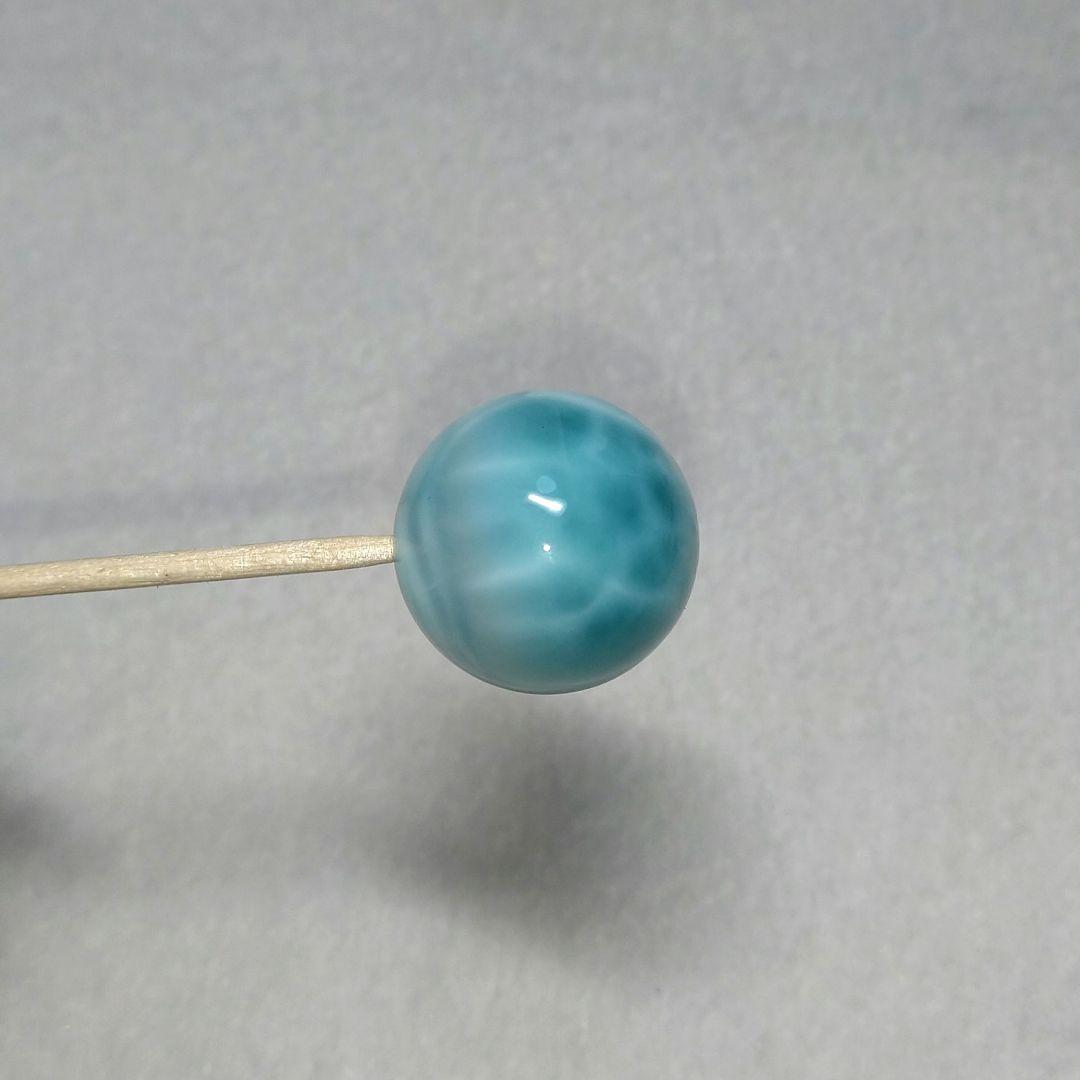 【超希少】絶品ラリマー《全面模様》　約２０㎜　粒売り　美品　ブルーペクトライト