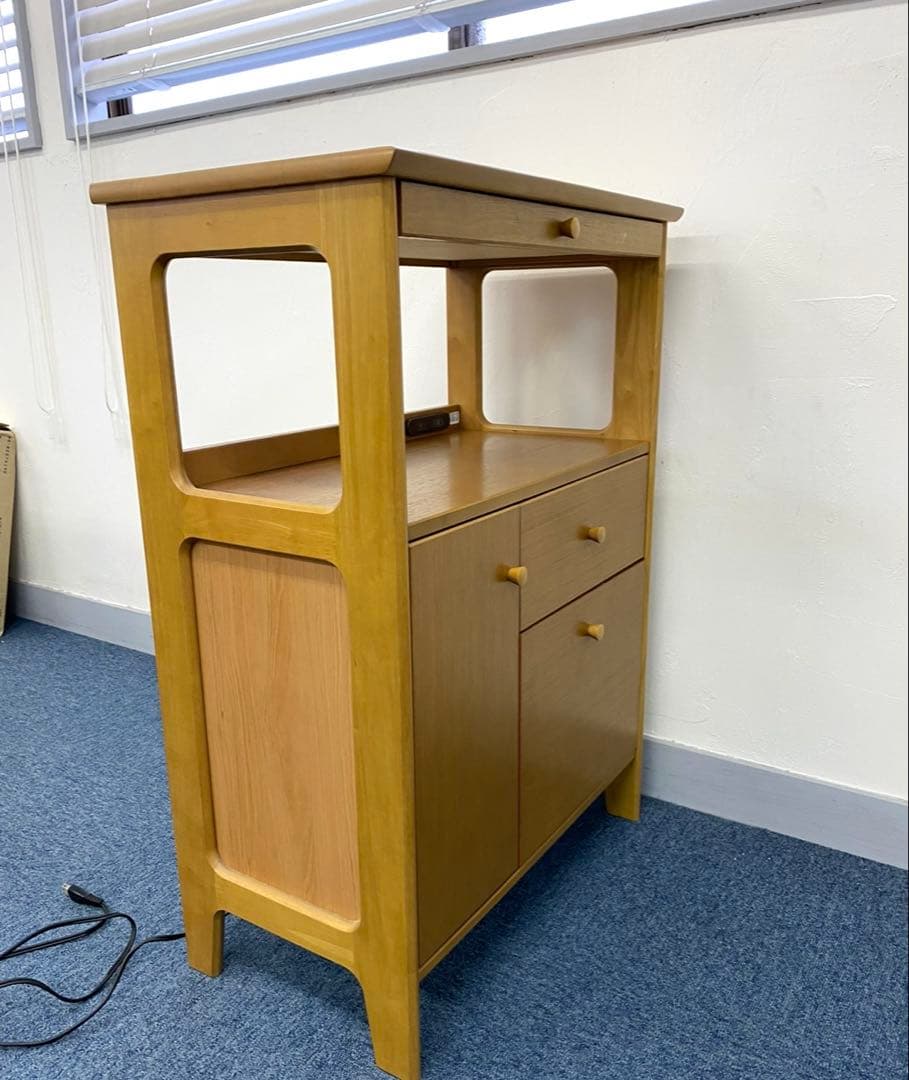 カリモク　レンジ台　電話台　値下げ