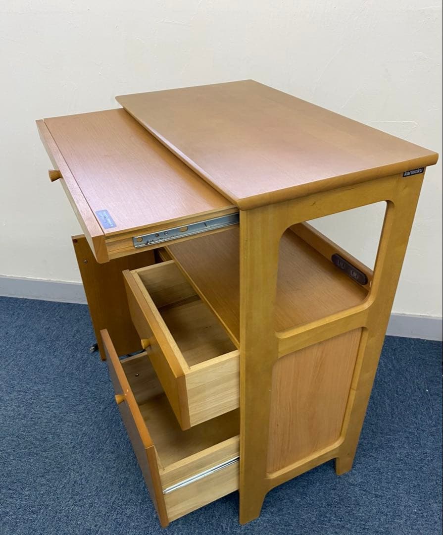 カリモク　レンジ台　電話台　値下げ