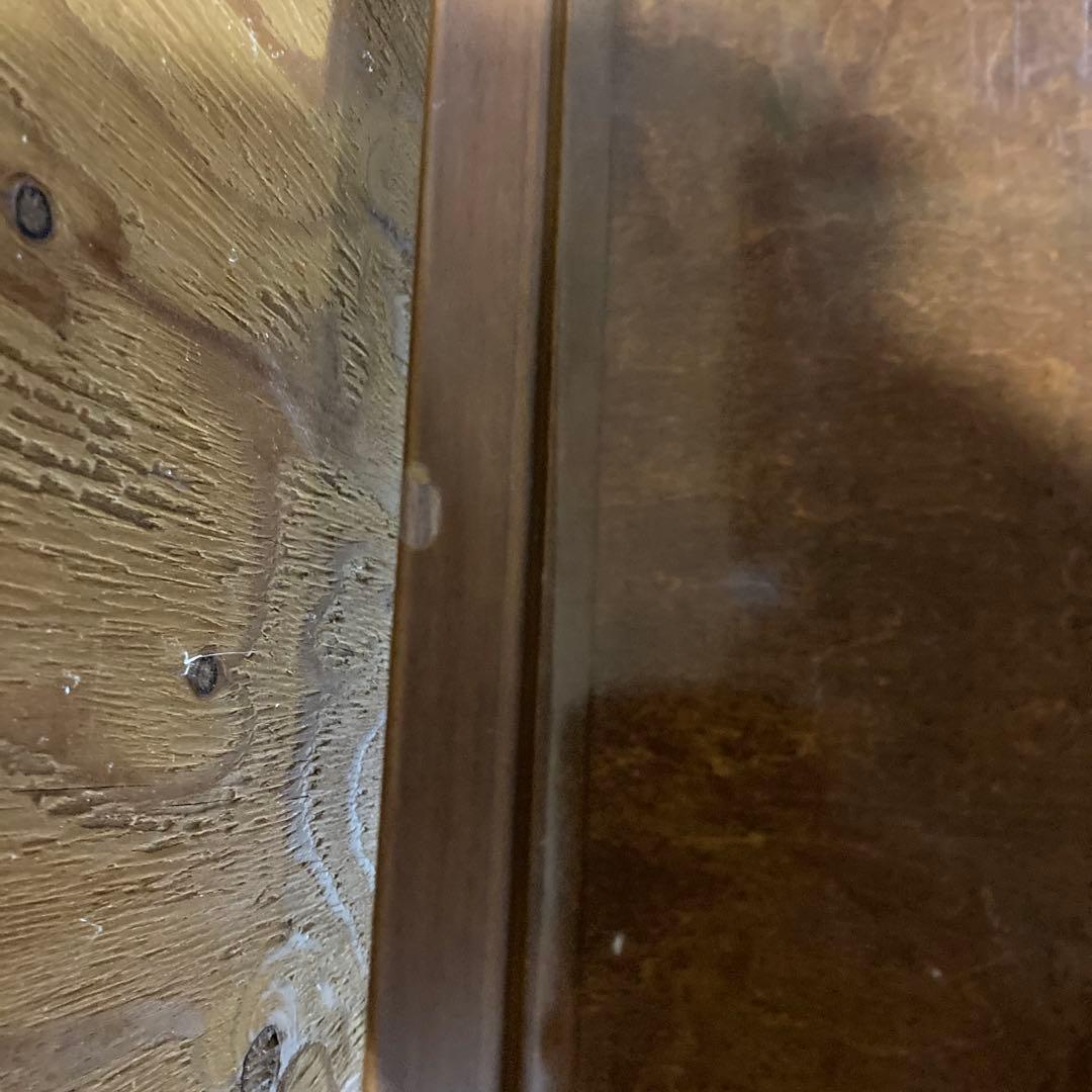 アンティーク　ヴィンテージ　レトロ　木製八角形ローテーブル