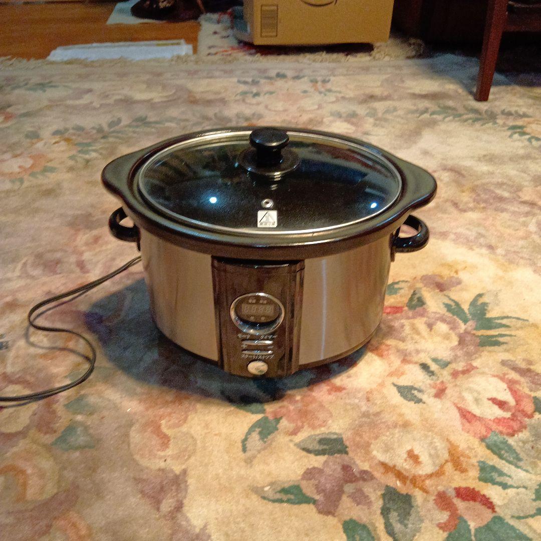 保温調理鍋 シルバー 中型 電気式