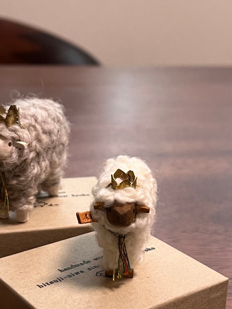 羊の置物 4体セット 伊勢丹 新宿にて購入　toji kyoko作