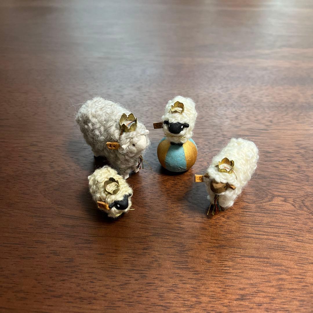 羊の置物 4体セット 伊勢丹 新宿にて購入　toji kyoko作