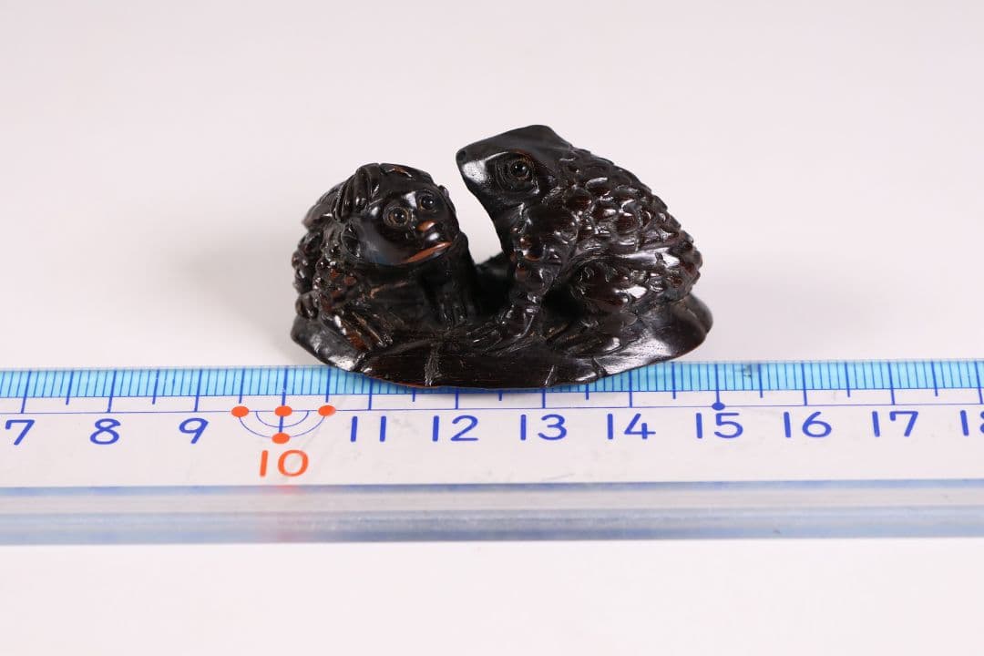 木製 提物 根付 日昇銘 蛙 河童 彫刻 木彫【MA893】 - メルカリ