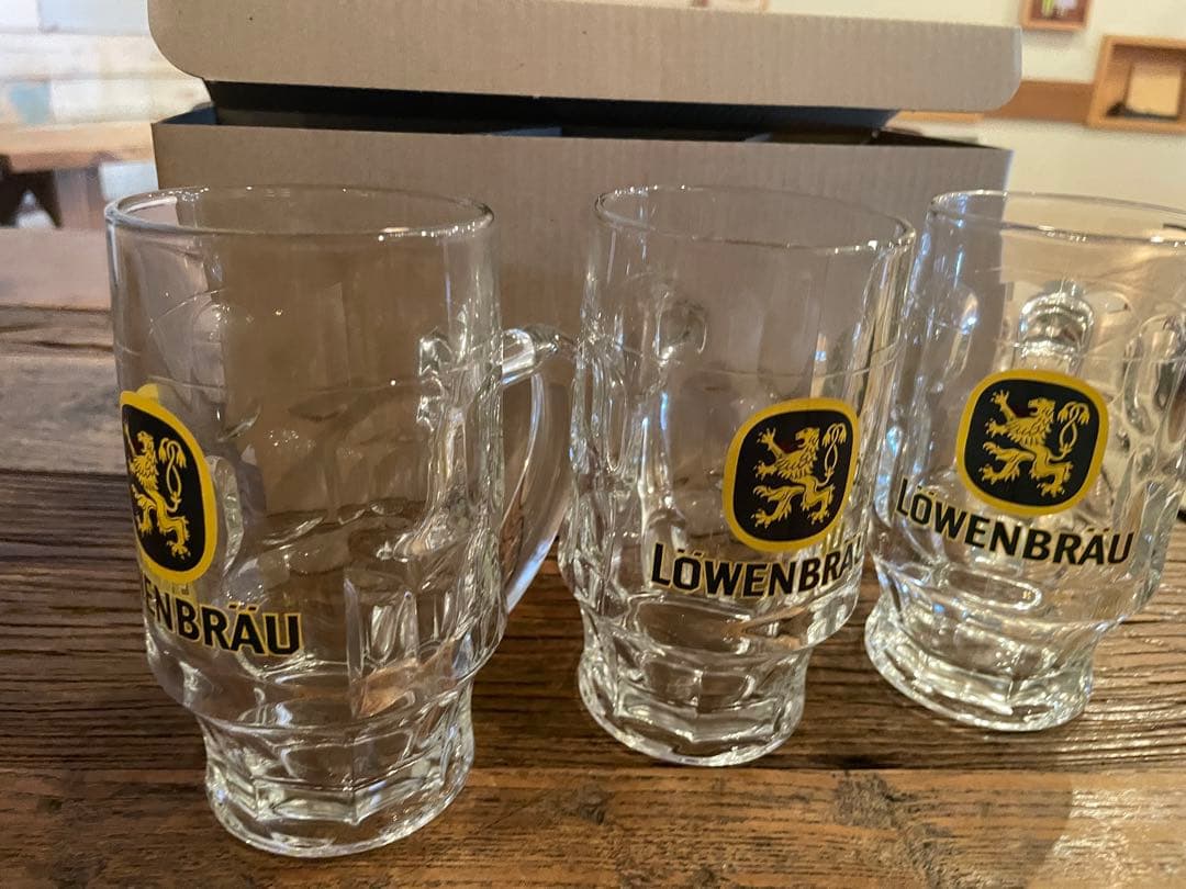 LOWEN BRAU ◎ レーベンブロイ  ビールジョッキ　新品　24個
