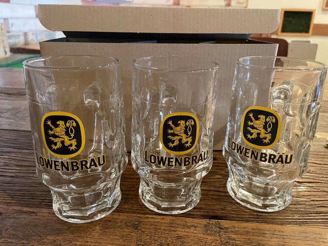 LOWEN BRAU ◎ レーベンブロイ  ビールジョッキ　新品　24個