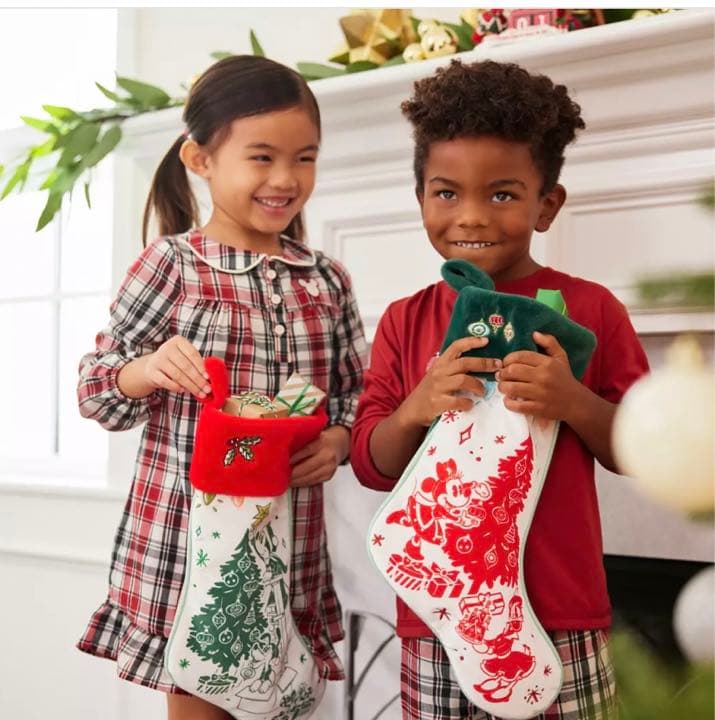 アメリカディズニー クリスマスブーツ 靴下 ミッキー ミニー 2個セット