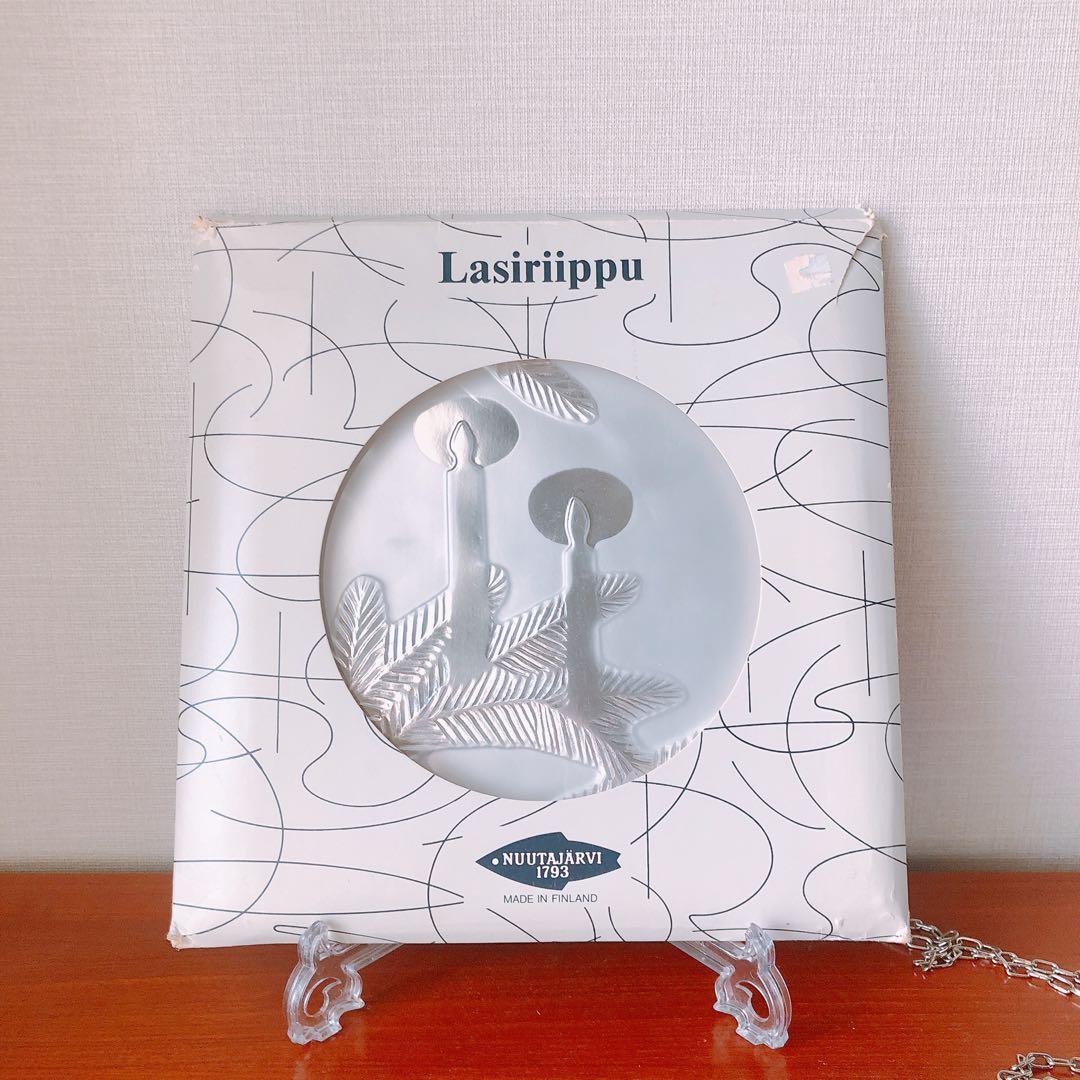 Nuutajarvi(ヌータヤルヴィ)　Lasiriippu　ガラスペンダント