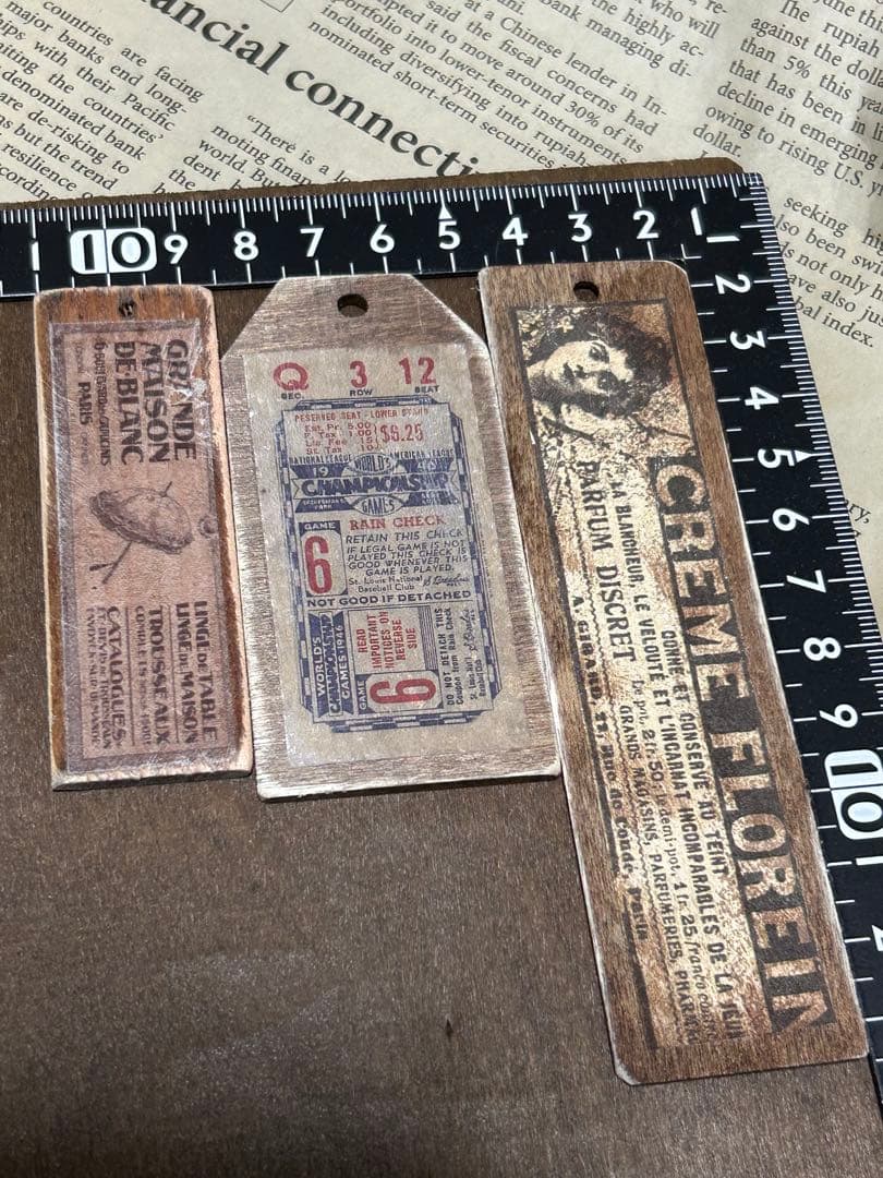 ウッドタグ大きめ　シャビー　No.790