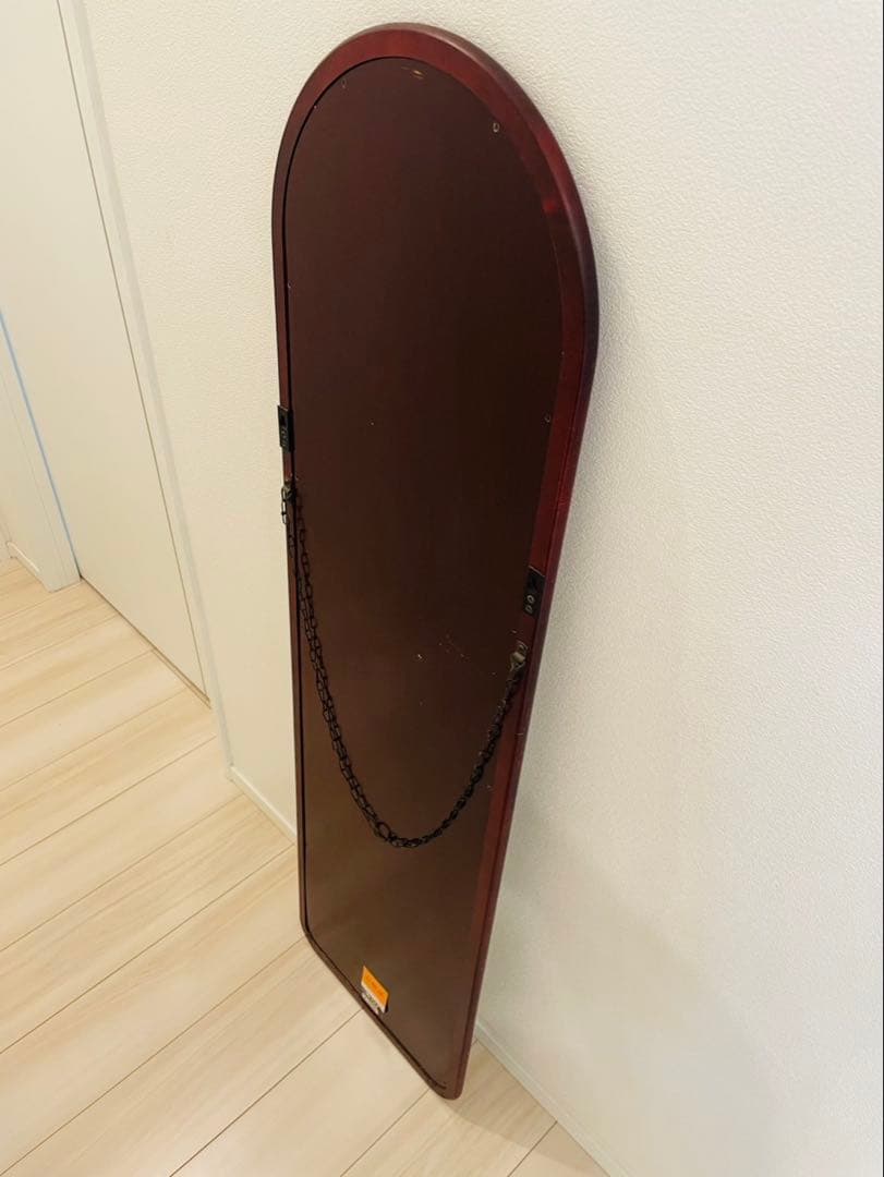 カリモク　 ウォール ミラー 姿見　木製 壁掛け 鏡