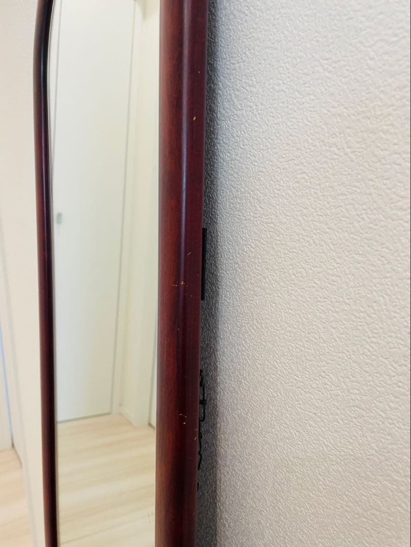 カリモク　 ウォール ミラー 姿見　木製 壁掛け 鏡