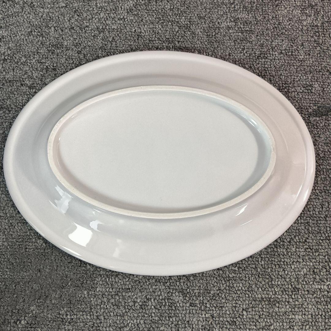 未使用 ホワイトオーバルプレート 8枚セット 倉庫保管品