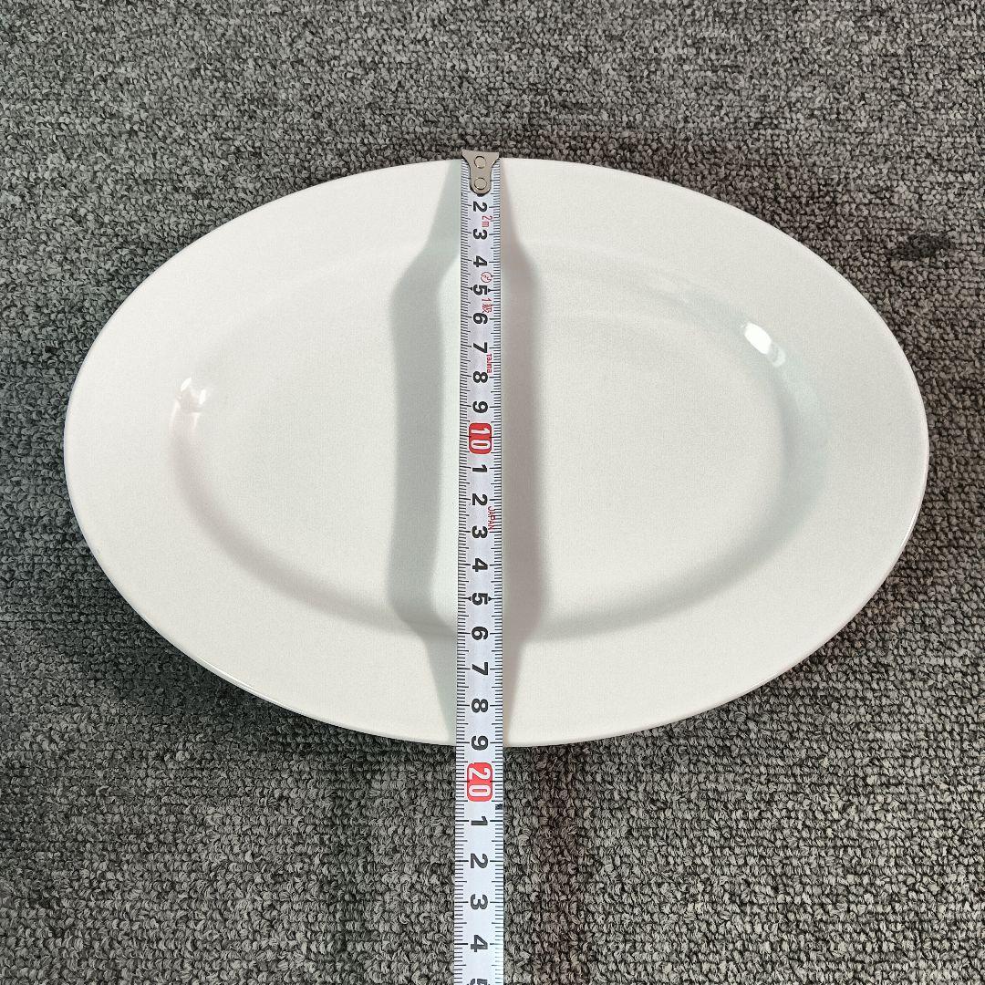未使用 ホワイトオーバルプレート 8枚セット 倉庫保管品