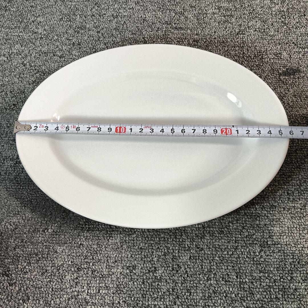 未使用 ホワイトオーバルプレート 8枚セット 倉庫保管品