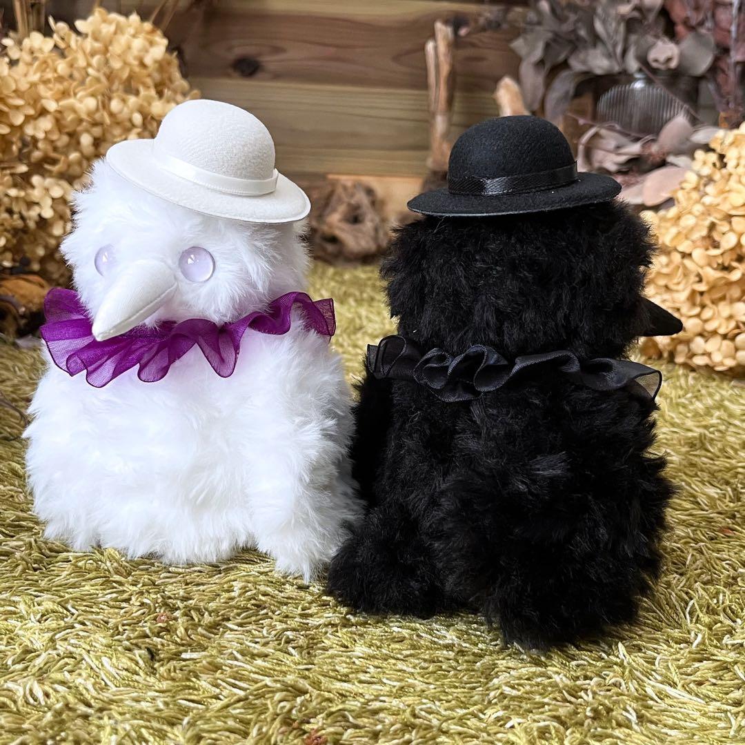 【ひろ】　あみぐるみ　オーダーメイド　ぬいぐるみ　アートドール　カラス