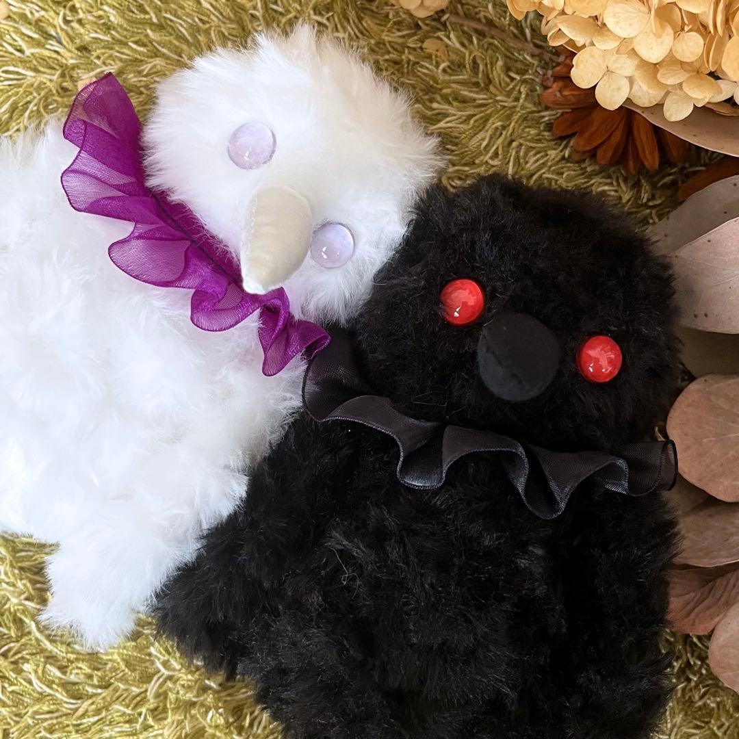 【ひろ】　あみぐるみ　オーダーメイド　ぬいぐるみ　アートドール　カラス