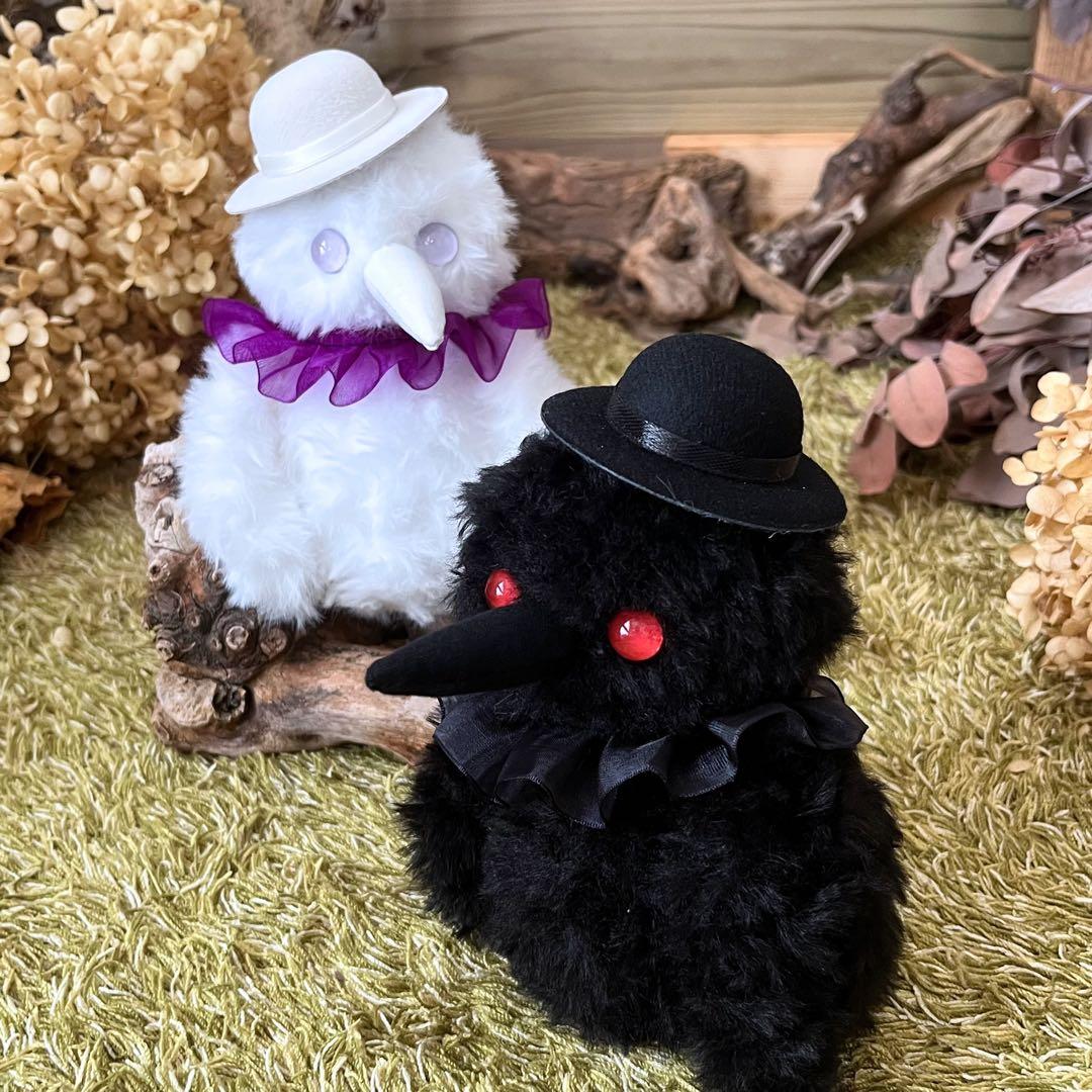 【ひろ】　あみぐるみ　オーダーメイド　ぬいぐるみ　アートドール　カラス