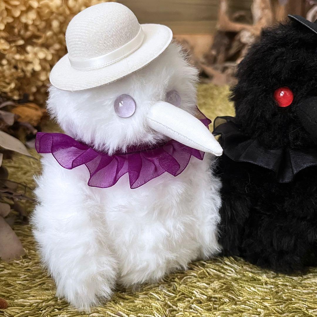 【ひろ】　あみぐるみ　オーダーメイド　ぬいぐるみ　アートドール　カラス