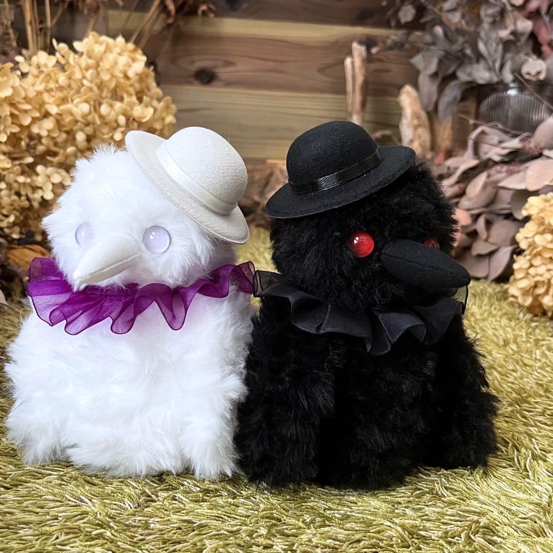 【ひろ】　あみぐるみ　オーダーメイド　ぬいぐるみ　アートドール　カラス