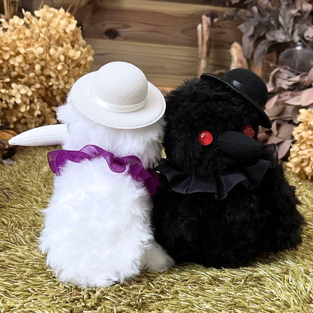 【ひろ】　あみぐるみ　オーダーメイド　ぬいぐるみ　アートドール　カラス