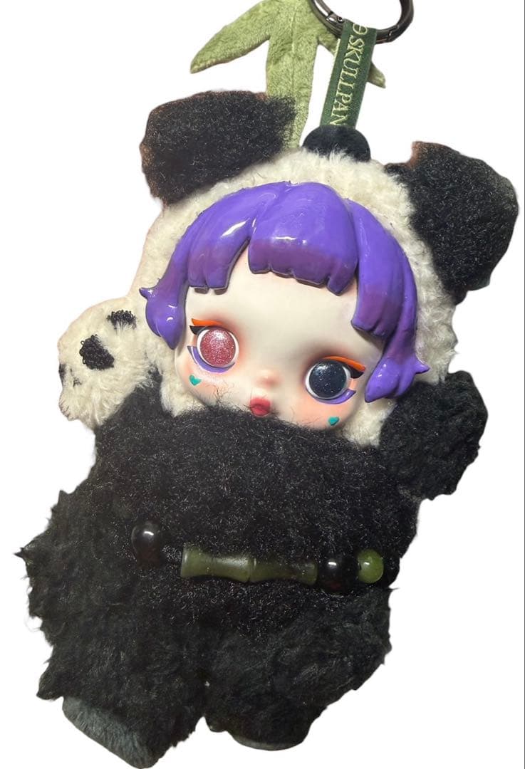 スカルパンダ Lazy panda 15周年ぬいぐるみギフトボックス風ペンダント