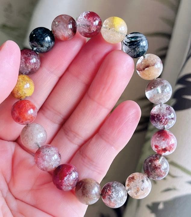 天然石 ガーデンクォーツのブレスレット（番号A1433）