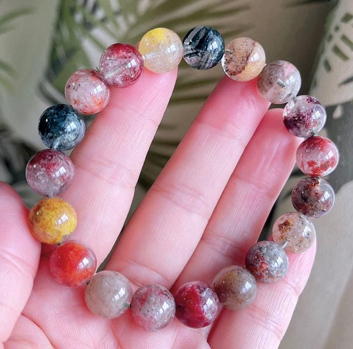 天然石 ガーデンクォーツのブレスレット（番号A1433）