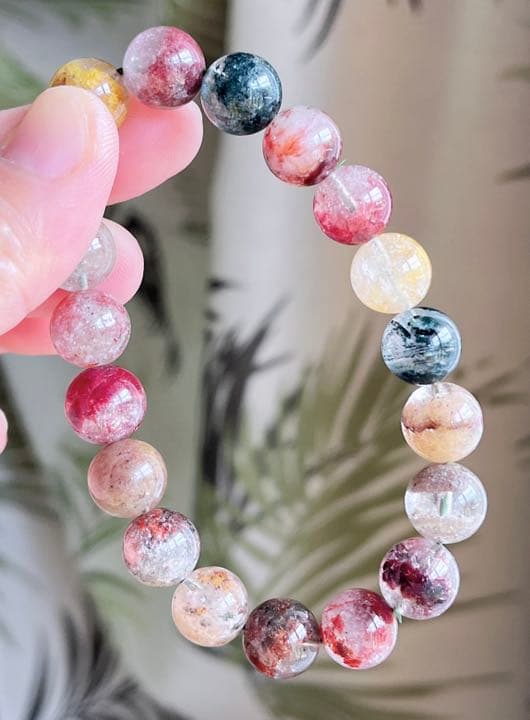 天然石 ガーデンクォーツのブレスレット（番号A1433）