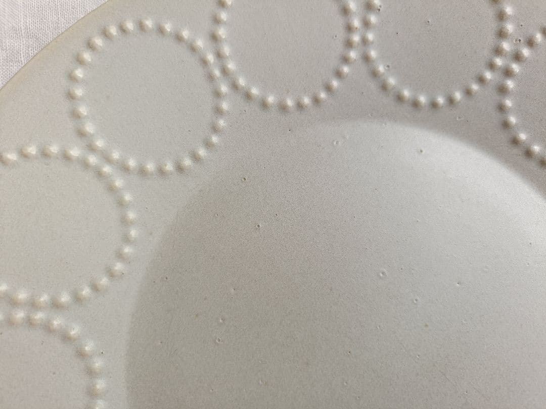 【廃盤】ミナペルホネン タンバリンプレート 大 ライトグレー