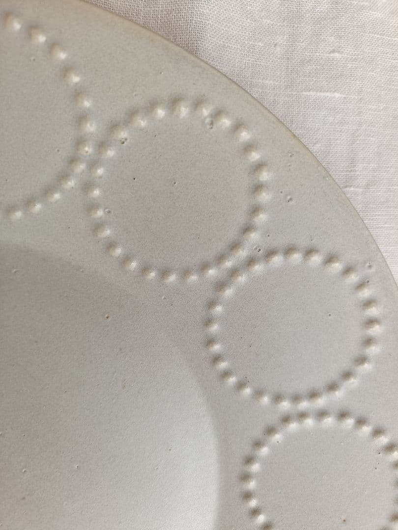 【廃盤】ミナペルホネン タンバリンプレート 大 ライトグレー