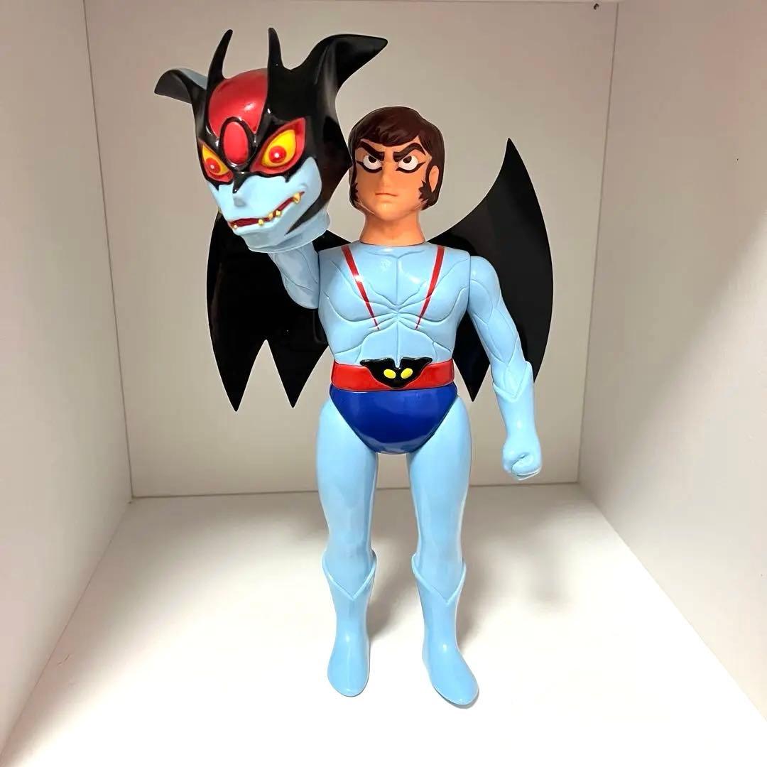 美品 メディコム トイ デビルマン レトロデザイン版 マスク取れ ソフビ