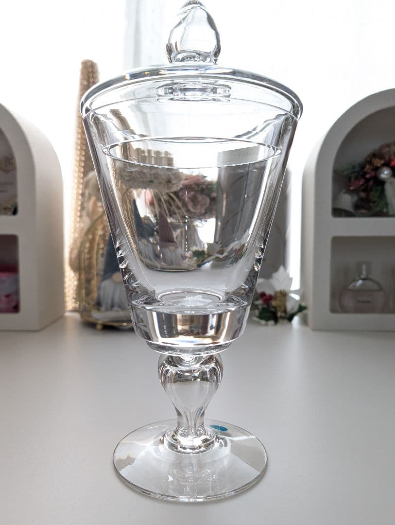 ティファニー ガラスポット ガラスジャー ポット 小物入れ